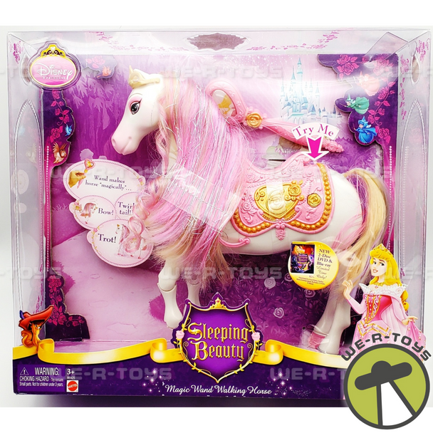 Disney's Sleeping Beauty Magic Wand Walking Horse 2008 Mattel M8425 NRFB