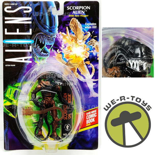 Aliens Scorpion Alien Action Figure With Face Hugger Kenner 1992 No. 65730 NRFP