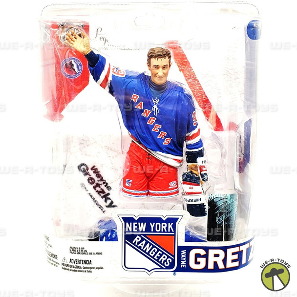 NHL Legends Wayne Gretzky 1997 Farewell Action Figure NY Rangers #99 McFarlane