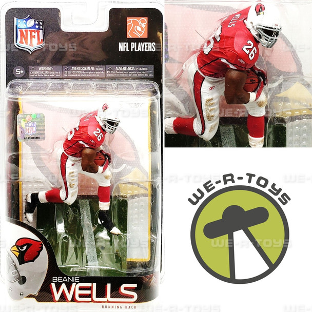 NFL Beanie Wells Action Figure Arizona Cardinals Running Back #26 McFarlane