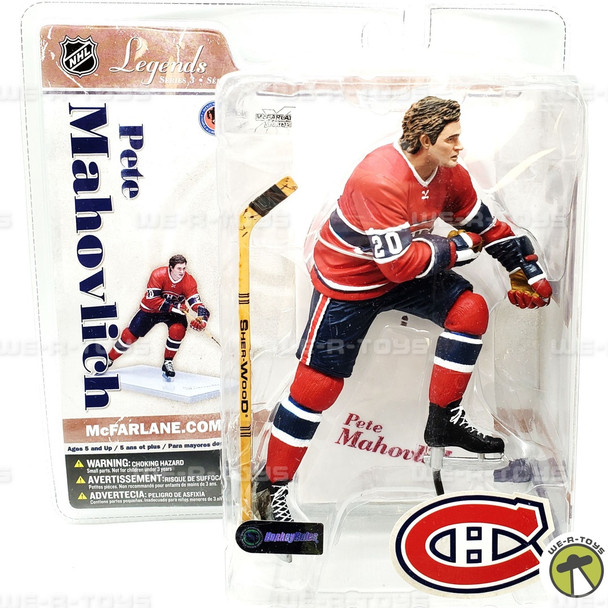 NHL Legends Series 3 Pete Mahovlich Action Figure Montreal Canadiens McFarlane