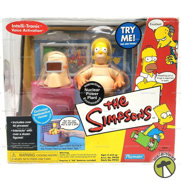 The Simpsons Interactive Nuclear Power Plant Environment With Homer Figure