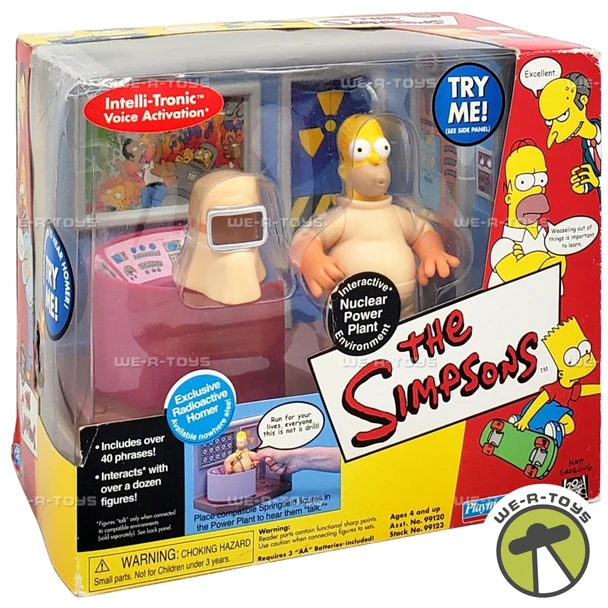 The Simpsons Interactive Nuclear Power Plant Environment With Homer Figure