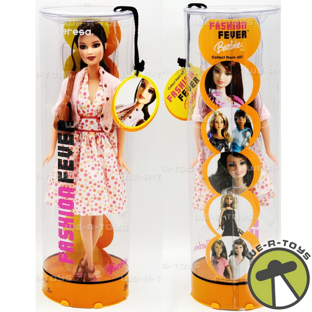 Barbie Fashion Fever Teresa Doll Pink Polka Dot Dress 2004 Mattel H0873 NRFB