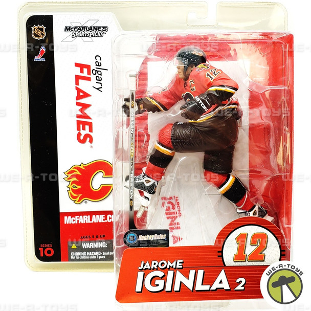 NHL Series 10 Jarome Iginla 2 Action Figure Calgary Flames #12 McFarlane NEW