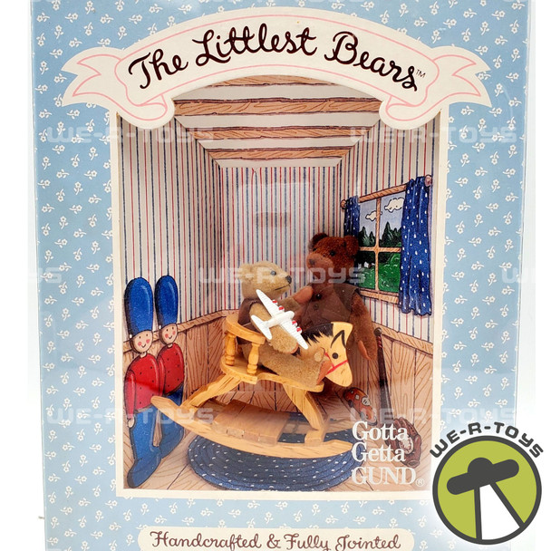 Gund The Littlest Bears Handmade Father and Son (Rocking Horse) 1994 NRFB