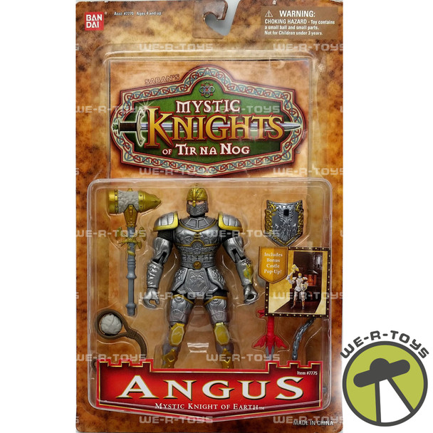 Saban's Mystic Knights of Tir Na Nog Angus of Earth Figure Ban Dai 1998 NEW