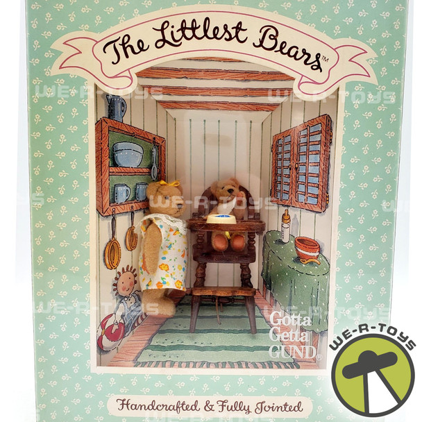 Gund The Littlest Bears Handmade Mother and Baby (Highchair) 1994 NRFB