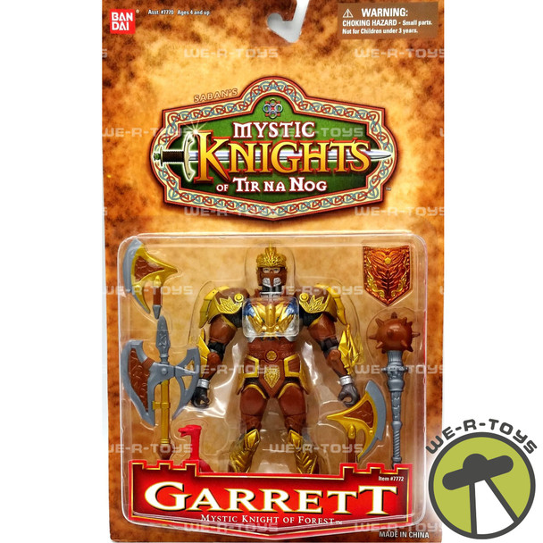 Saban's Mystic Knights of Tir Na Nog Garrett of Forest Figure Ban Dai 1998 NEW