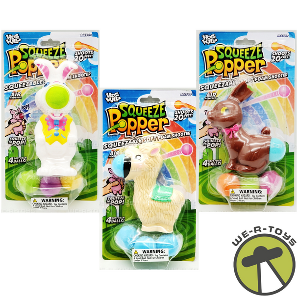 Squeeze Popper Lot of 3 Easter Themed Popper Toys Hog Wild 2018 NRFP