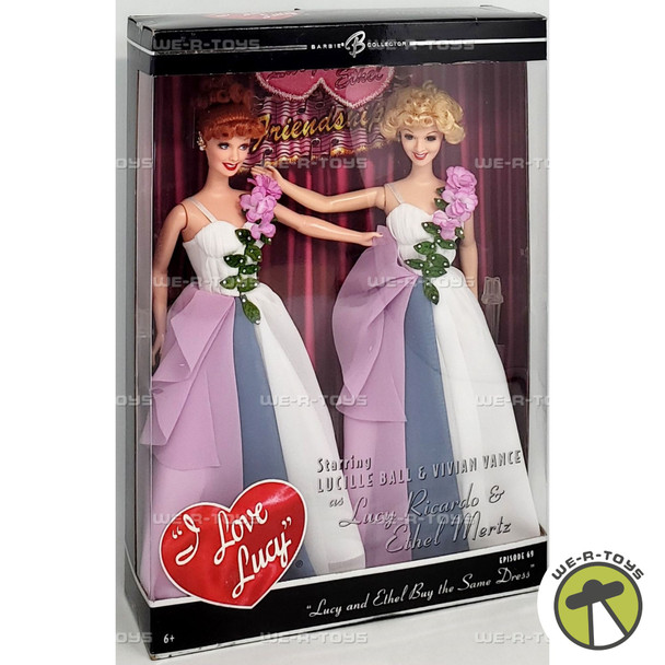 Barbie Doll Lucy and Ethel Buy the Same Dress Dolls Episode 69 #K8670 Mattel NEW