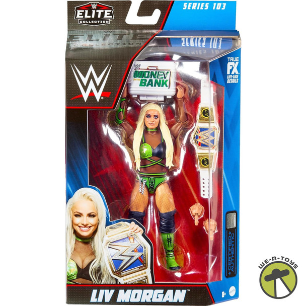 WWE Liv Morgan Elite Collection Action Figure with Accessories 6" Mattel