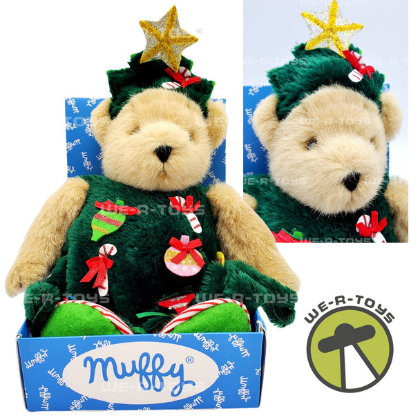 Muffy VanderBear Muffy as a Christmas Tree Teddy Bear in Box NRFB