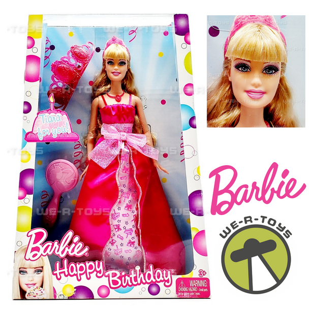 Barbie Happy Birthday Princess Doll with Tiara for You! 2009 Mattel T0272