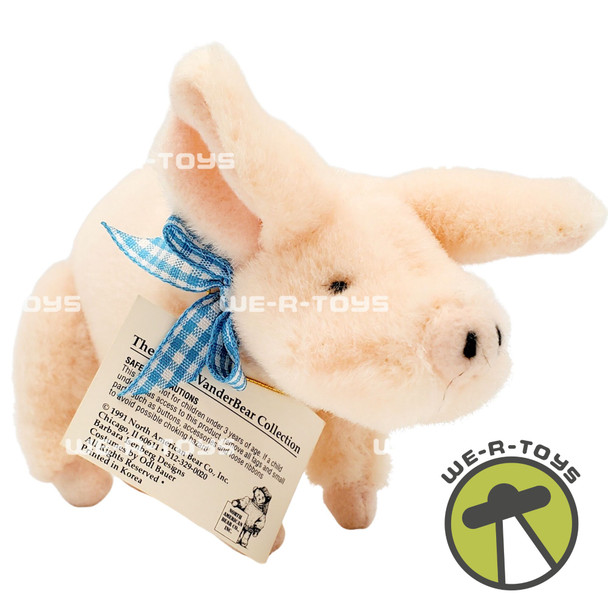 Muffy VanderBear Muffy's Farm Friends Rudy The Pig Plush No. 427 1991 NEW