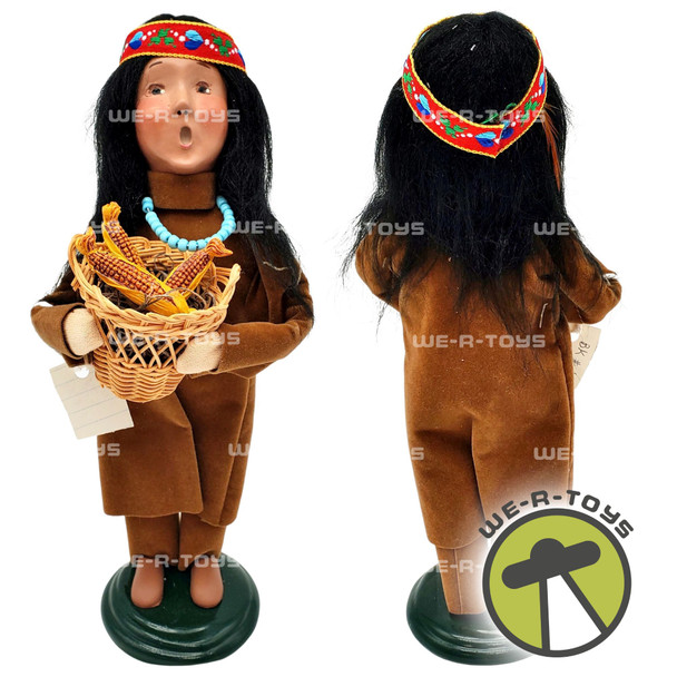 Byers' Choice Native American Caroling Girl with Corn Handcrafted Figure NEW