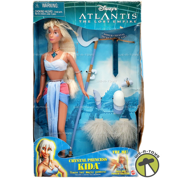 Disney's Atlantis The Lost Empire Crystal Princess Kida Doll 2000 Mattel 29327