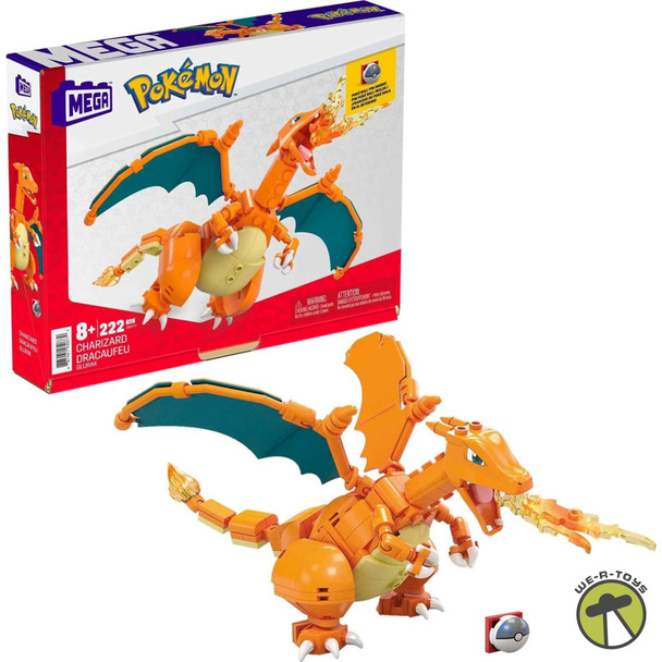 MEGA Pokémon Action Figure Building Toys Set, Charizard With 222 Pieces