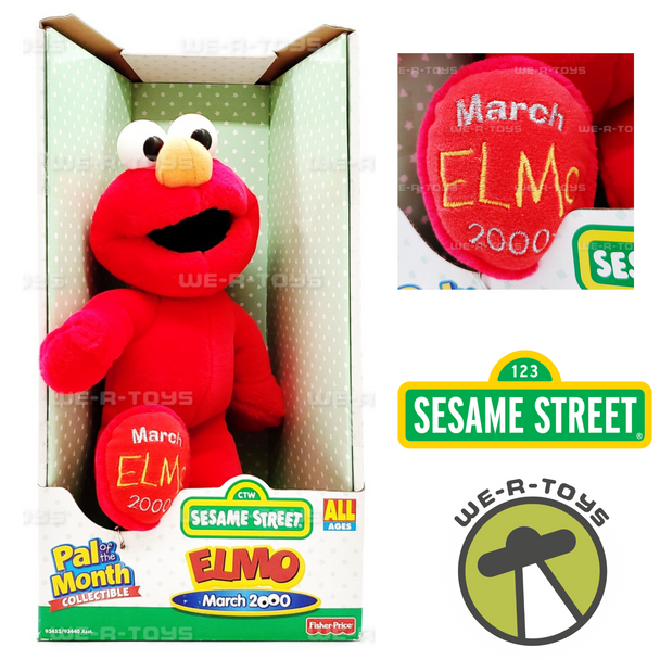 Sesame Street Pal of The Month Collectible March 2000 Elmo Plush