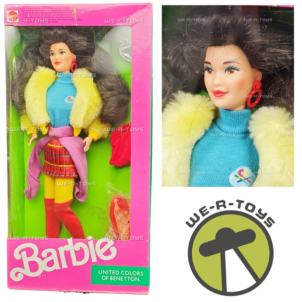 Barbie United Colors of Benetton Kira Doll Friend of Barbie 1990 Mattel NRFB