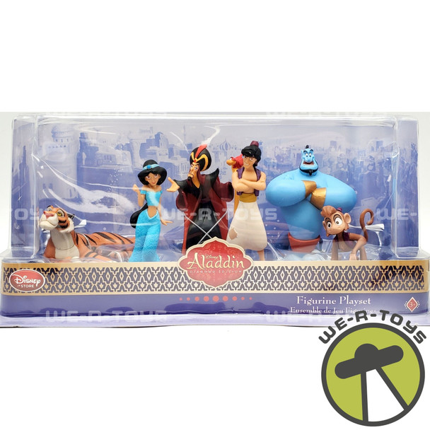 Disney Store Aladdin Diamond Edition Six Figurine Playset