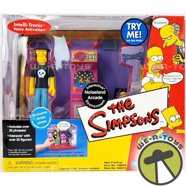 The Simpson's Noiseland Arcade Interactive Environment 1990 Mattel NEW