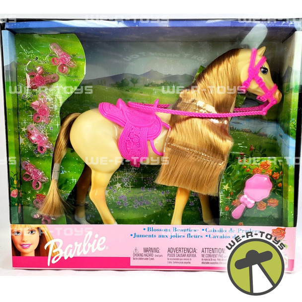 Barbie Blossom Beauties Horse Doll W/ Accs. 2002 Mattel #67017 NRFB