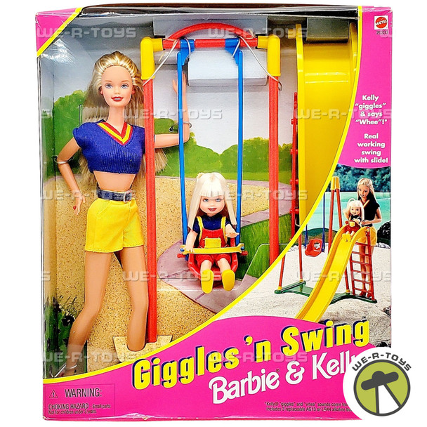 Barbie & Kelly Giggles 'n Swing Set 1998 Mattel 20333