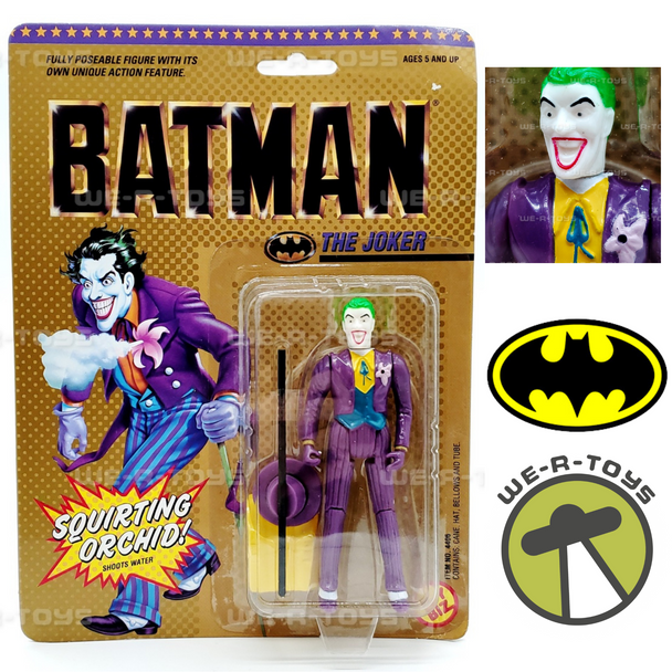DC Batman 1989 Movie The Joker with Squirting Orchid Action Figure Toy Biz