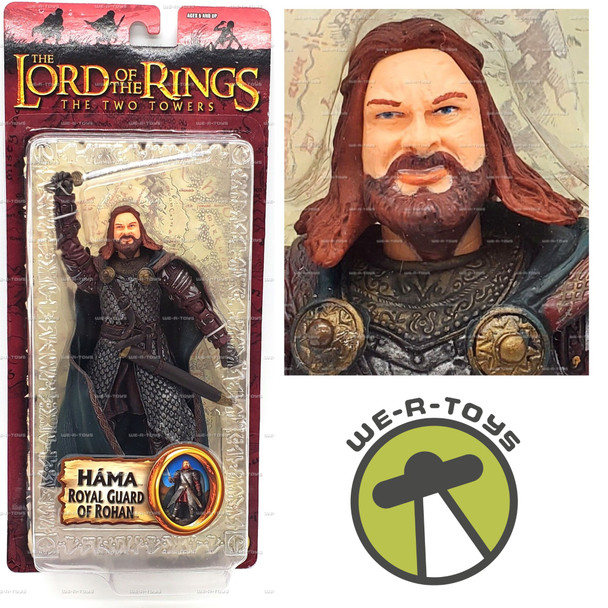 Lord of the Rings The Two Towers Háma Royal Guard Action Figure Toy Biz #81503