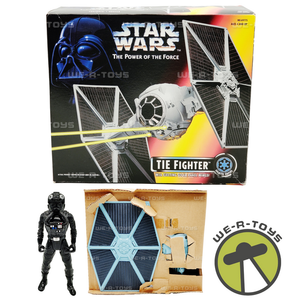 Star Wars Power of The Force POTF Tie Fighter With Pilot 1995 Kenner No. 69775