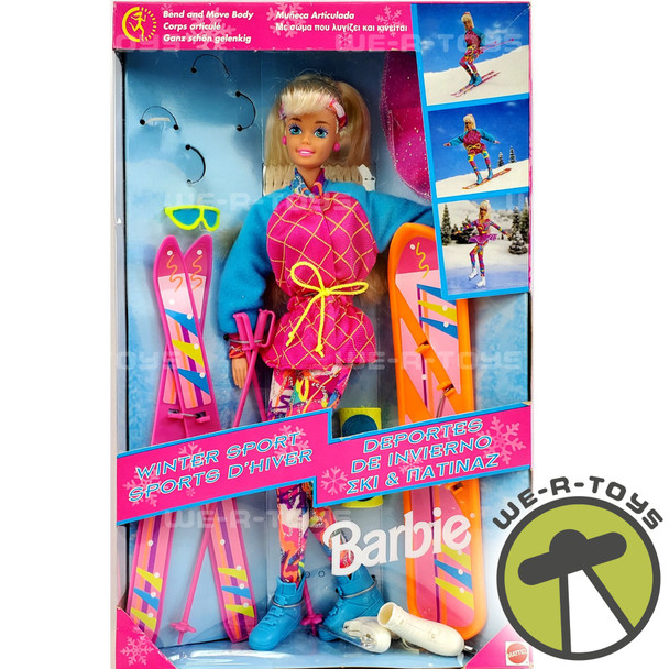 Barbie Winter Sport Bend and Move Body Doll 1994 Mattel #13516