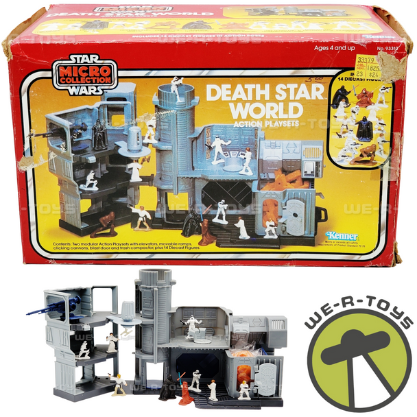 Star Wars Micro Collection Death Star World Action Playsets 1982 Kenner USED