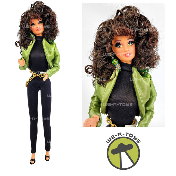 Barbie OOAK One of a Kind Ivan Burton Designs Fashion Catsuit Green Jacket USED