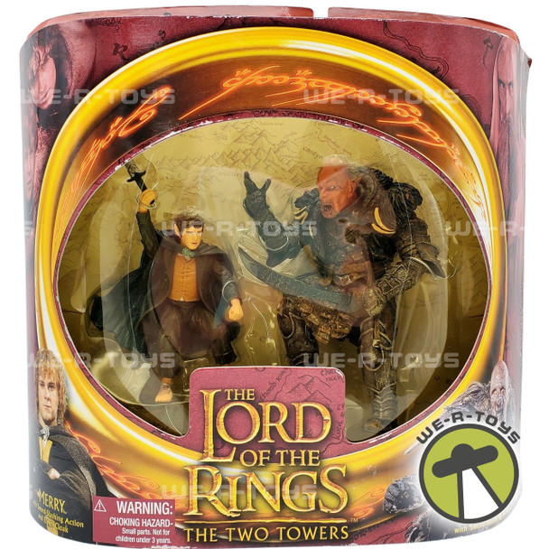 The Lord of the Rings The Two Towers Merry and Grishnákh Action Figures NRFB