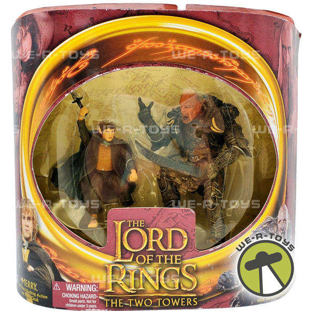 The Lord of the Rings The Two Towers Merry and Grishnakh Action Figures NRFB