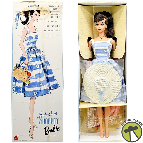 Barbie Suburban Shopper 1959 Reproduction Doll 2000 Mattel 28378