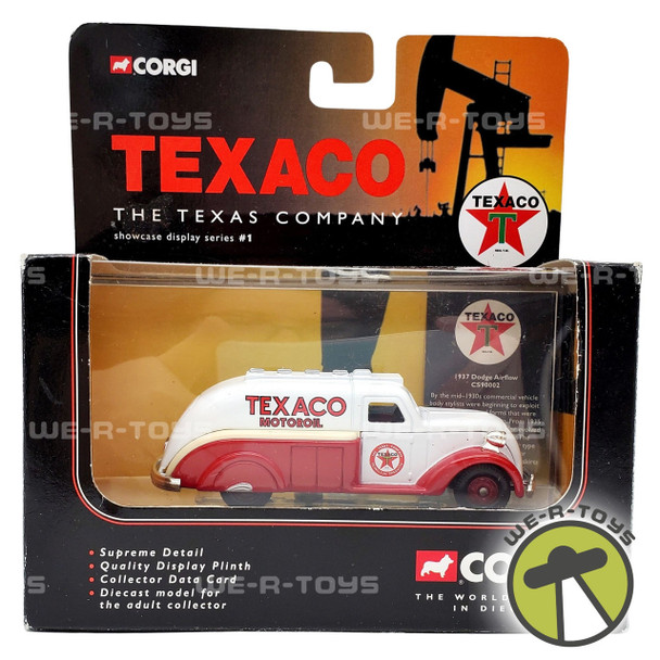 Texaco 1937 Dodge Airflow Tanker Corgi Die Cast Vehicle Display Series 2001 NRFB