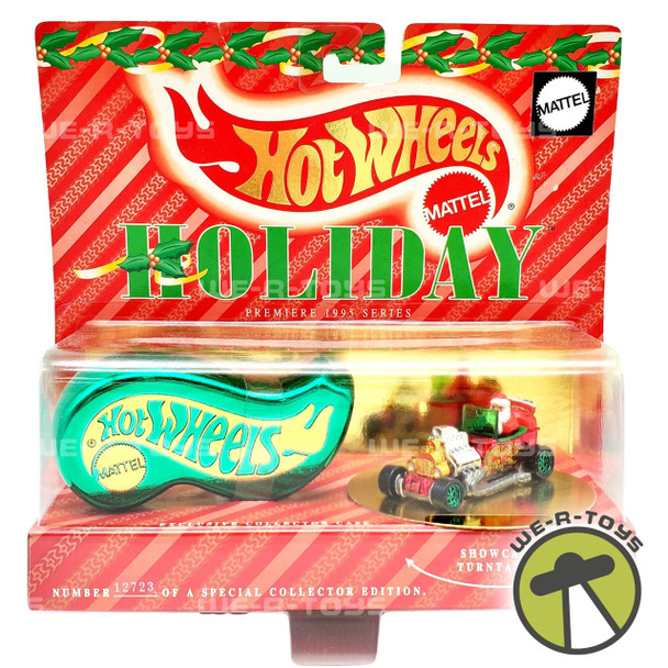 Hot Wheels Holiday Premiere 1995 Series Santa in RED Car #12723 Mattel NRFB