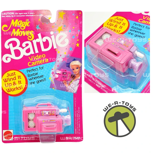 Barbie Magic Moves Video Camera Doll Accessory 1991 Mattel #7561 NRFP