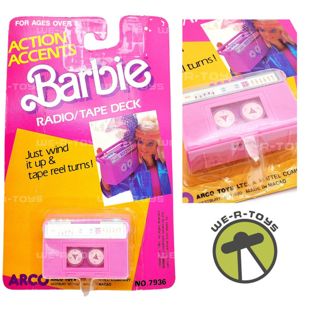 Barbie Action Accents Radio and Tape Deck Doll House 1987 Mattel #7936 NRFP