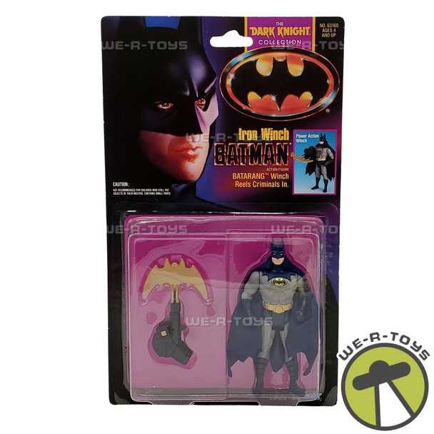 DC Batman Dark Knight Collection Iron Winch Batman Figure 1990 Kenner 63160 NEW