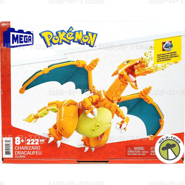 MEGA Pokémon Action Figure Building Toys Set, Charizard With 222 Pieces Set
