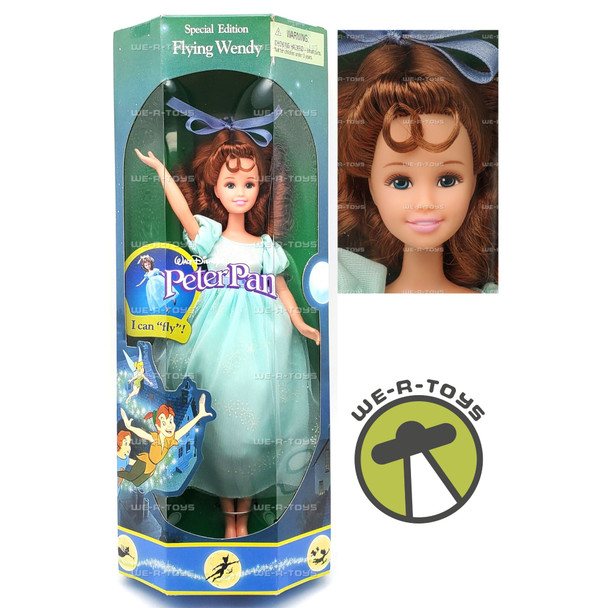Walt Disney's Peter Pan Flying Wendy Doll 1997 Mattel #19297