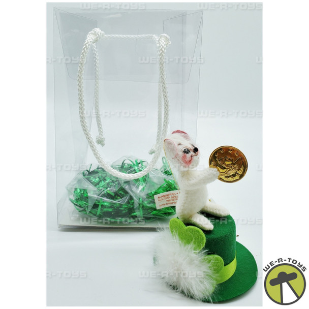 Annalee Mobilitee Dolls 3" Lucky Irish Mouse Ornament in Gift Bag No. 170402 NEW