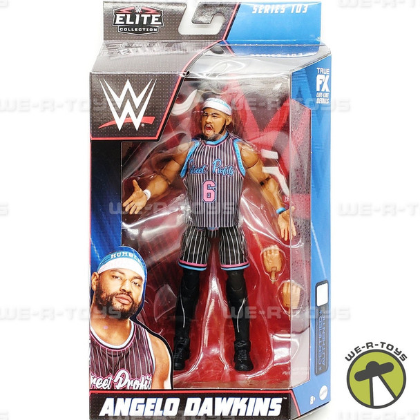 WWE Angelo Dawkins Elite Collection Action Figure with Accessories Mattel