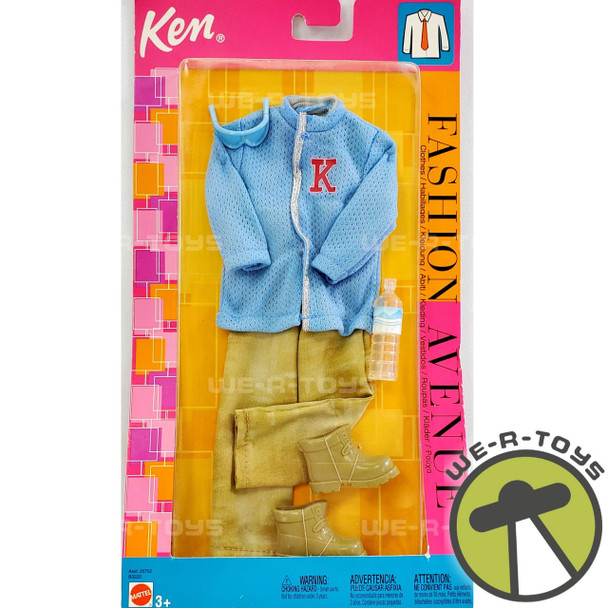 Barbie Ken Fashion Avenue Blue Sport Jacket Khaki Pants 2003 Mattel #25752 NRFB