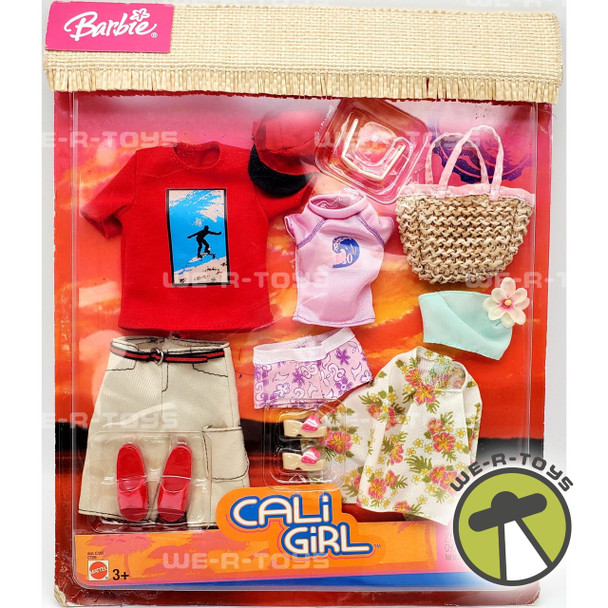 Barbie Cali Girl Fashion Set 3 Outfits and Accessories California Mattel NRFP