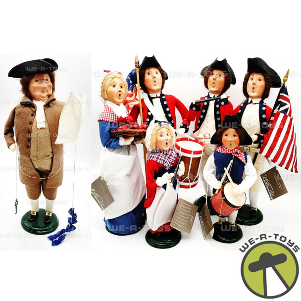 Byers' Choice Lot of 7 Patriots Collection Figures Ben Franklin 2005, 2006 USED