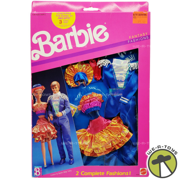Barbie Fantasy Fashions Dance Date Outfit for Barbie and Ken 1989 Mattel NRFB